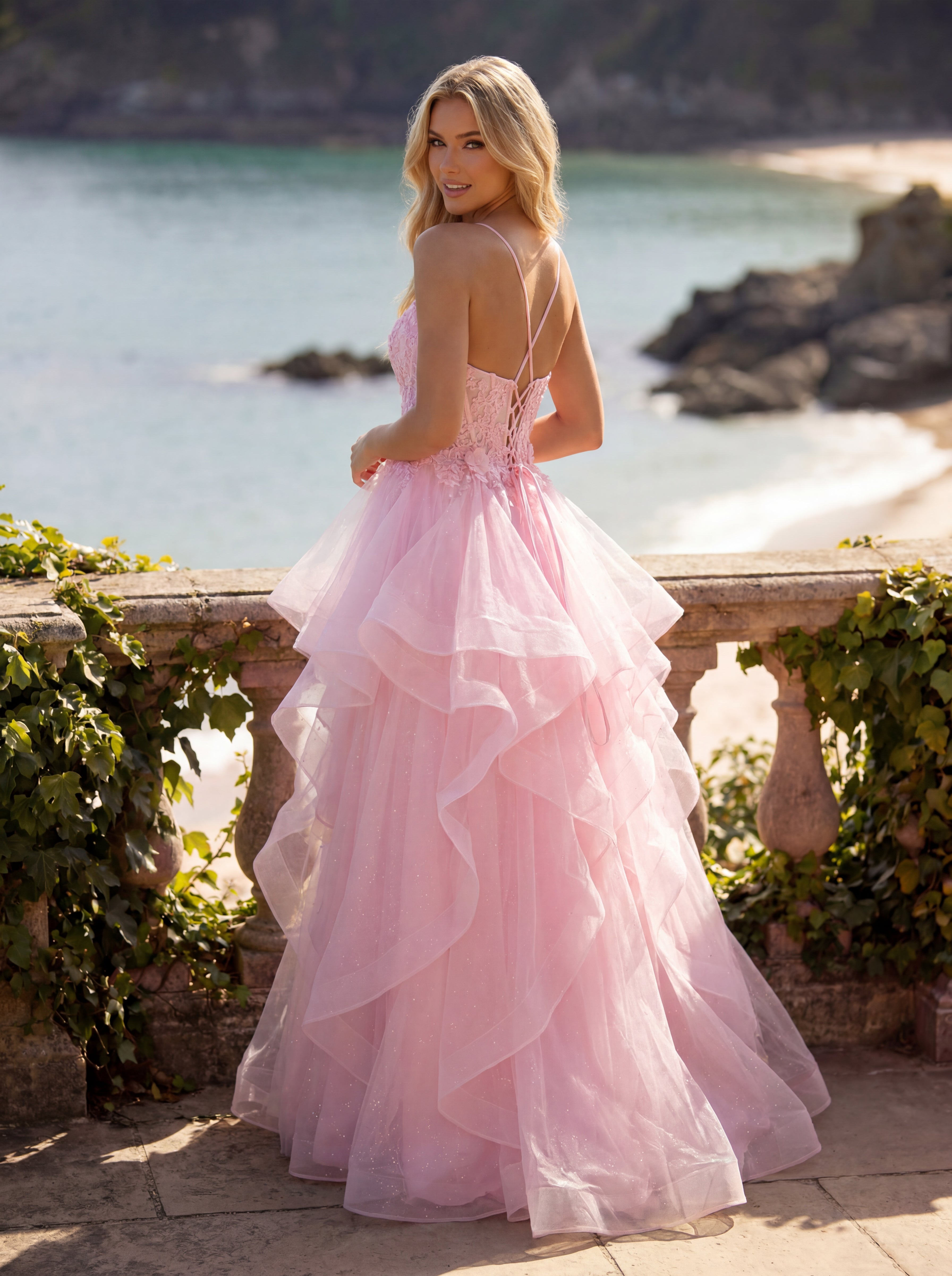 Clarisse 63102 Baby Pink prom dress - view 2