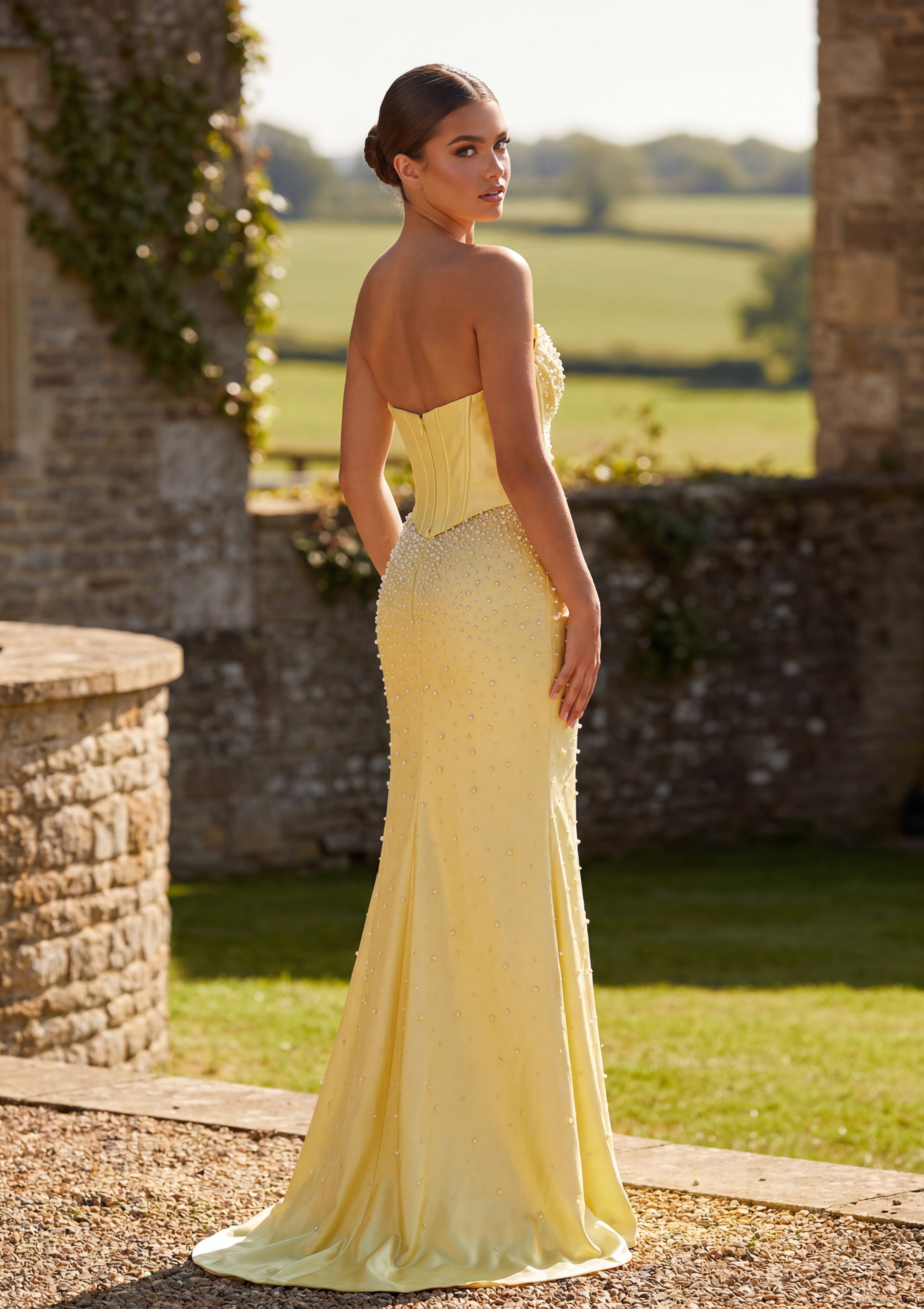 Clarisse 63105 Lemon prom dress - view 2