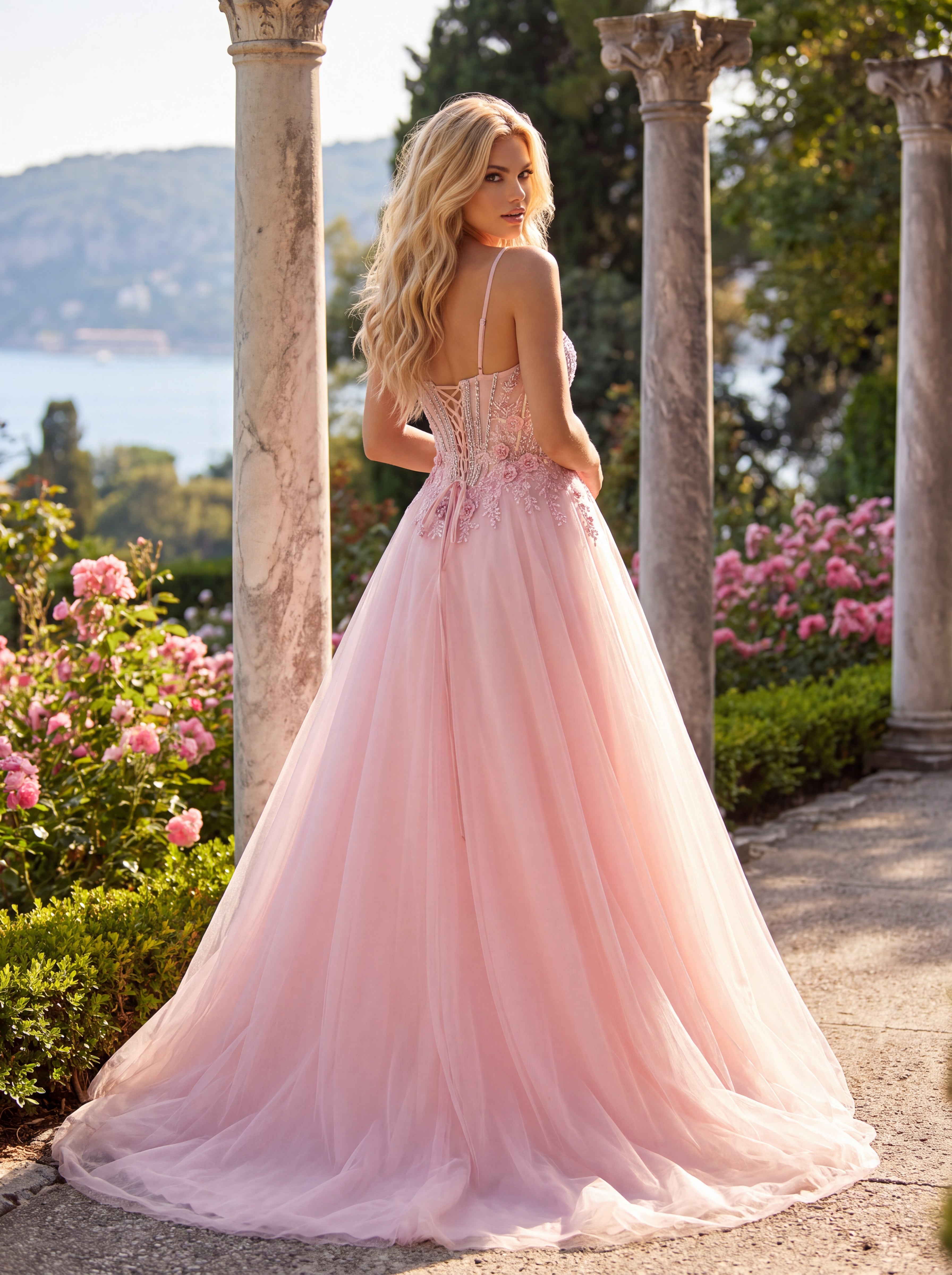 Clarisse 63117 Blush Pink prom dress - view 2