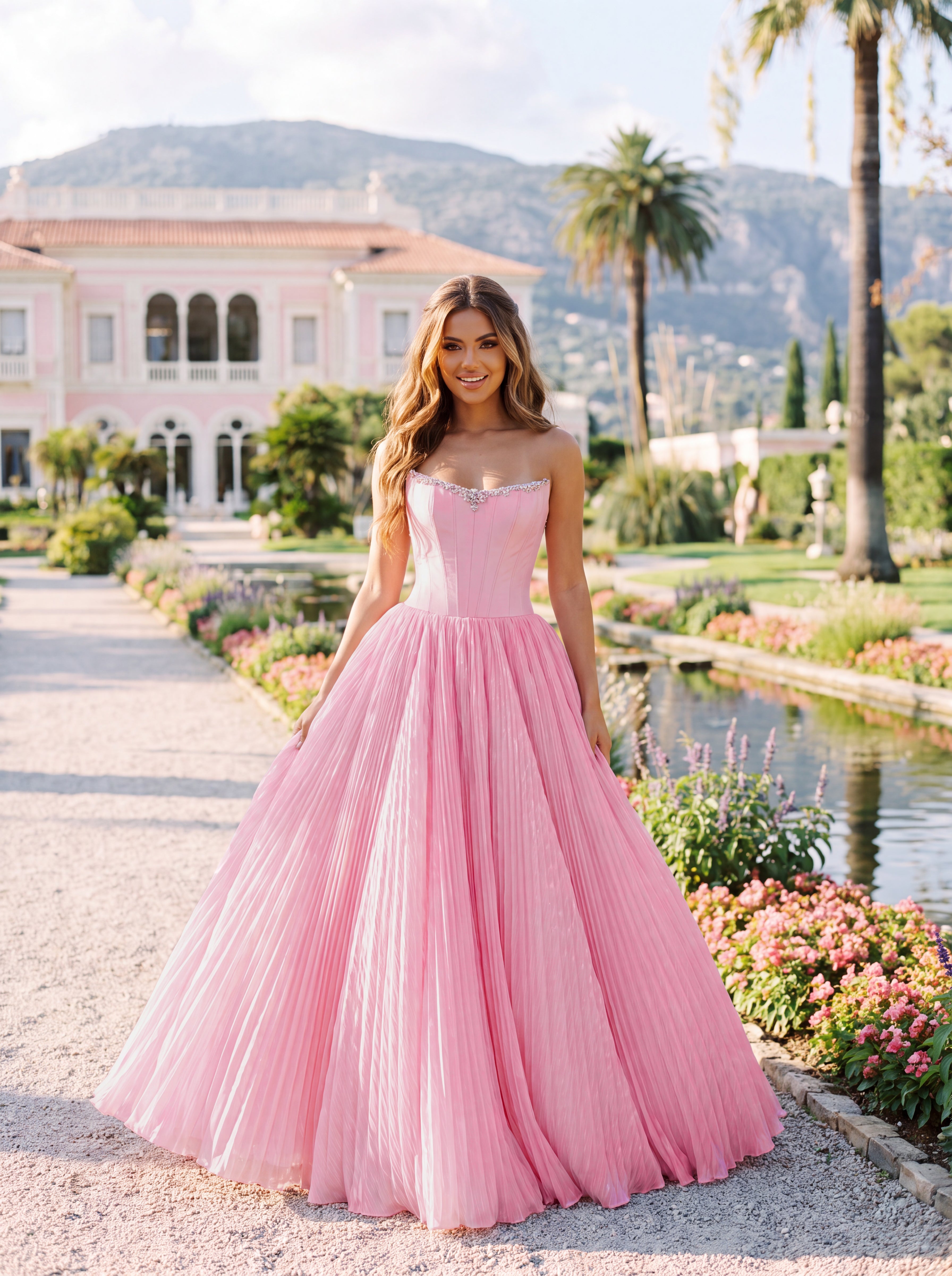 Clarisse 63132 Powder Pink prom dress - view 3