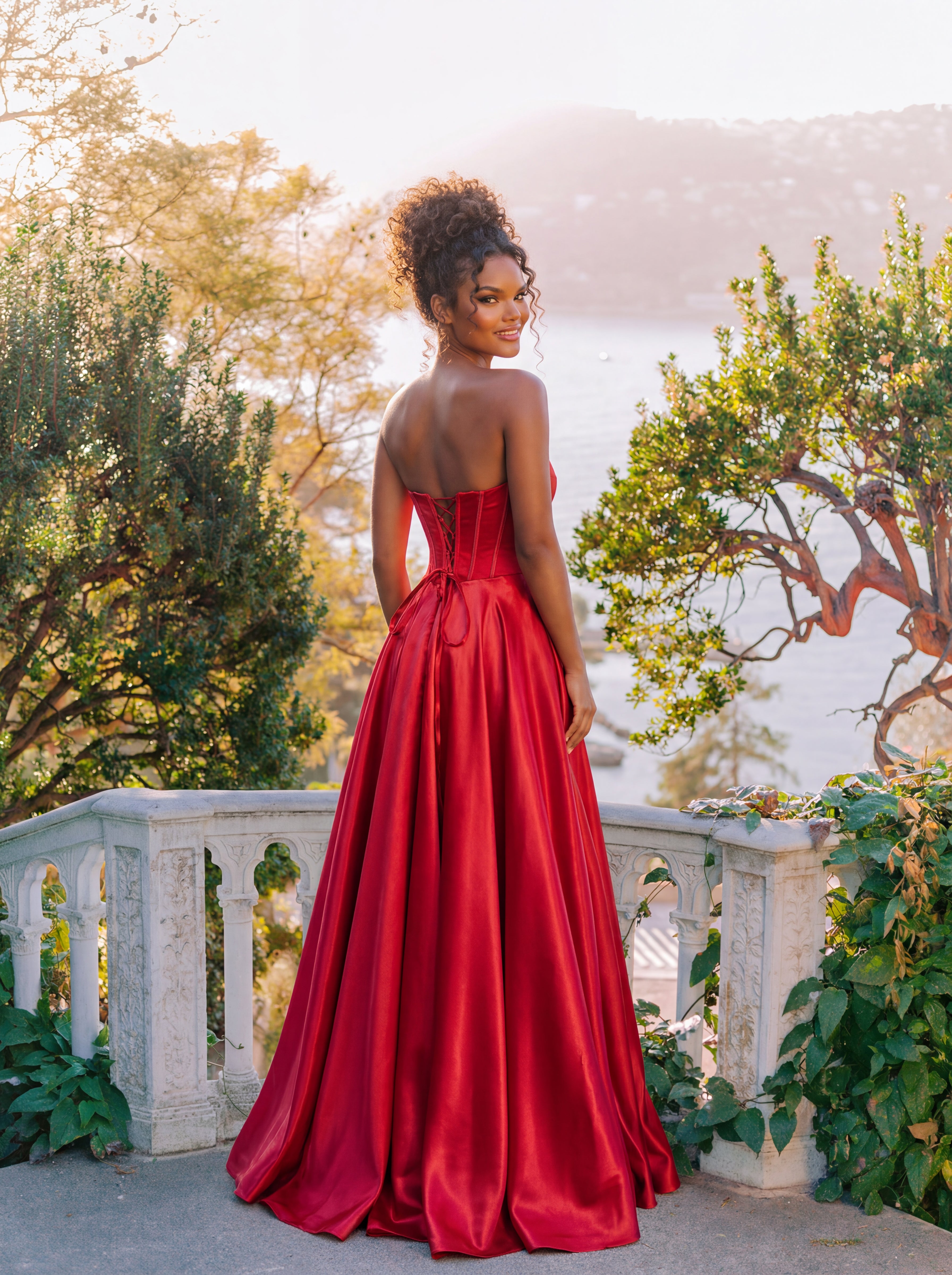Clarisse 63143 Vamp Red prom dress - view 3