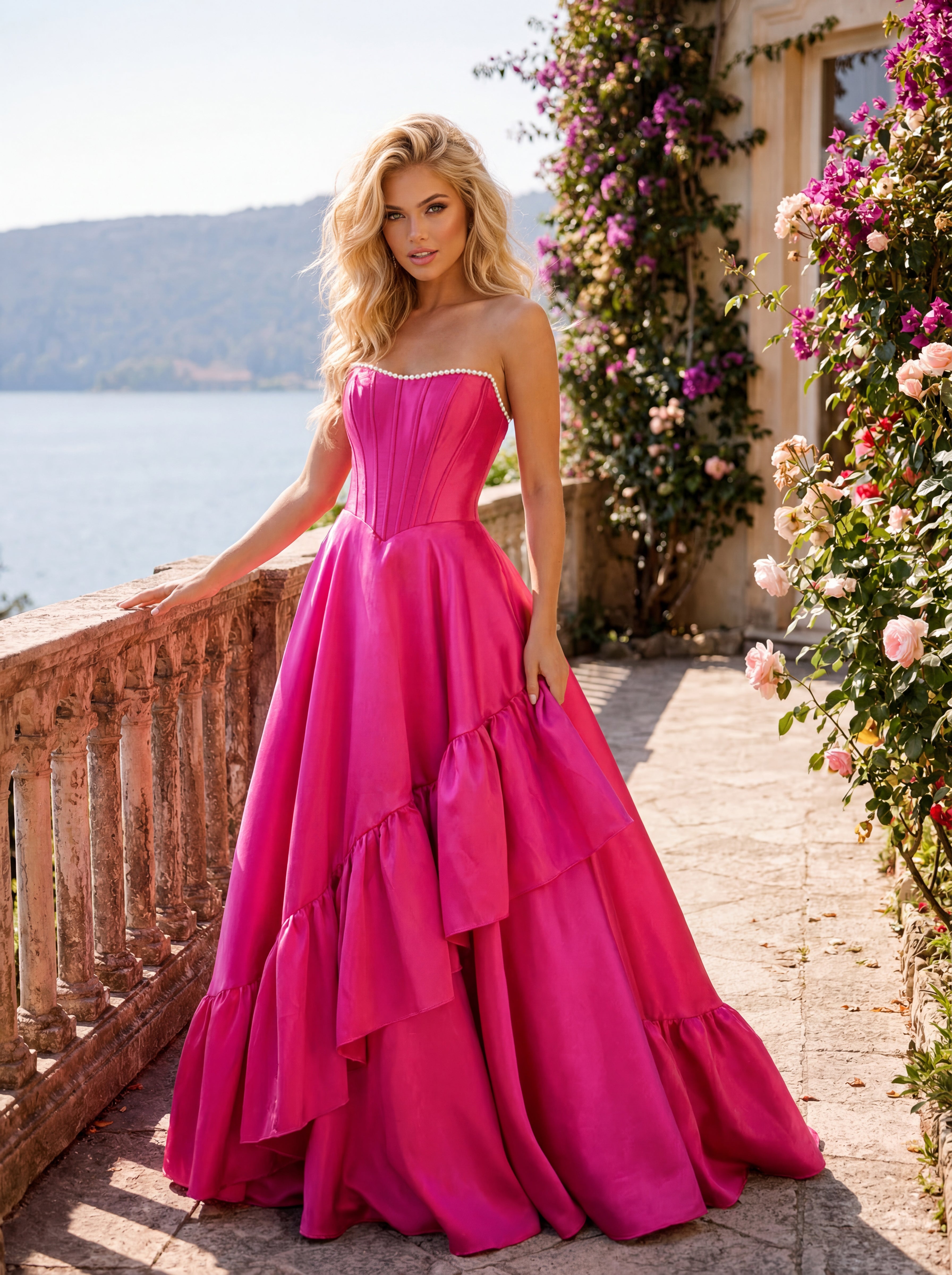 Clarisse 63152 Deep Fuchsia prom dress
