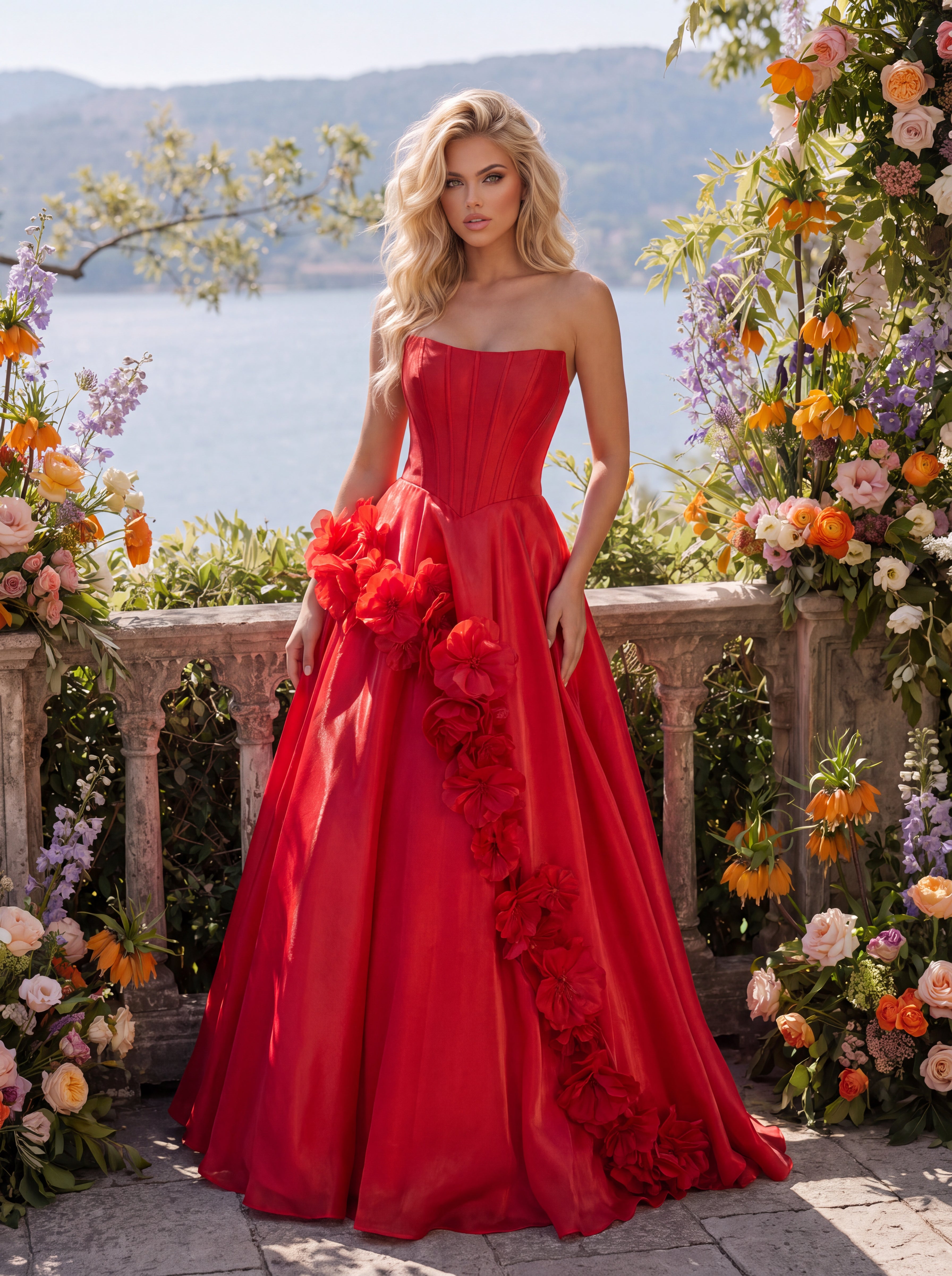 Clarisse 63157 Summer Red prom dress