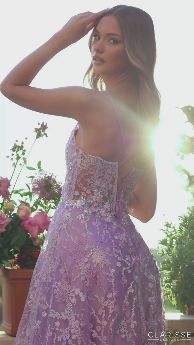 lilac floral lace clarice dress Endless Rose