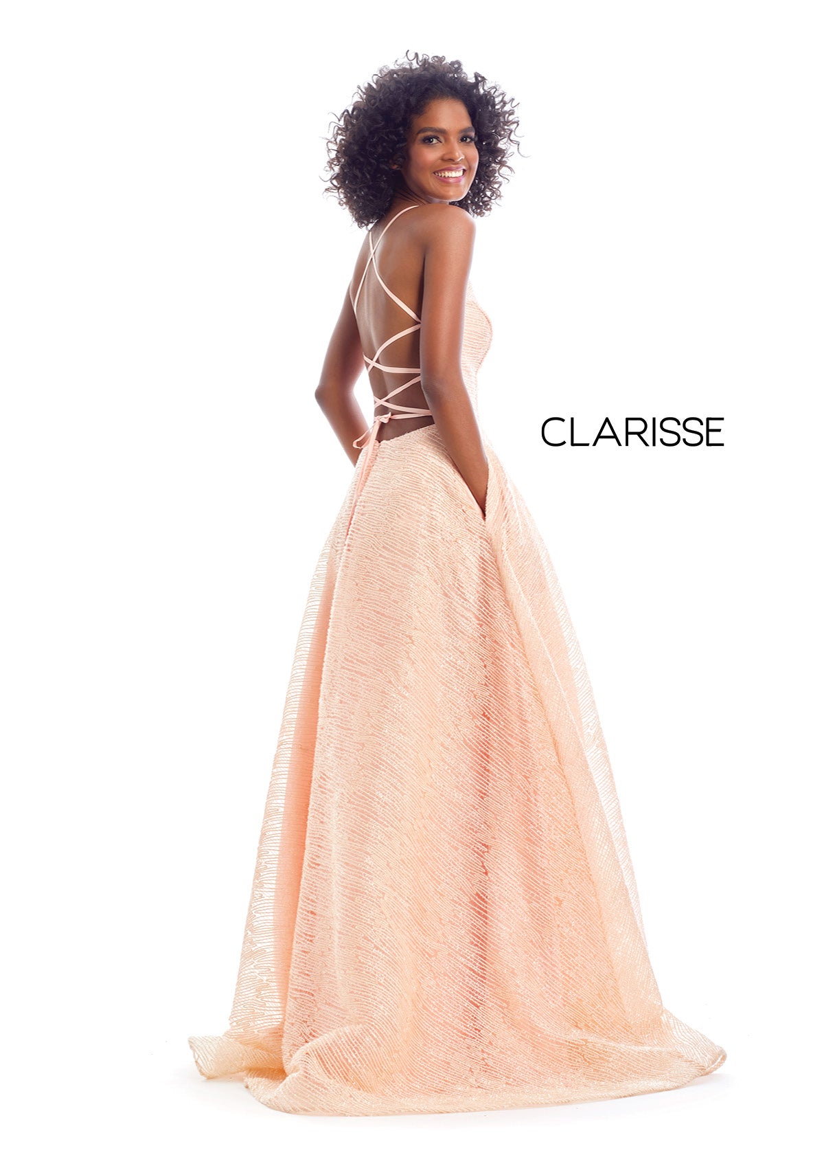 pale peach prom dress Elegant A Line Satin Peach Color Long Prom Dress Off The Shoulder Slit Siaoryne